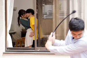 Lén nhìn cặp vú của chịu hàng xóm mà buồi nứng quá